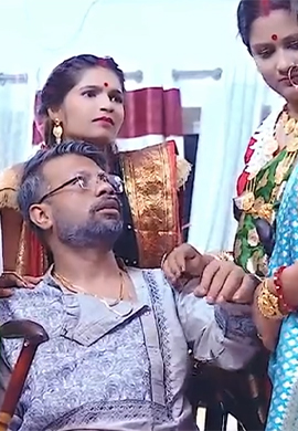 Desi Indian Tharki Sasurji Hardcore Fuck with His Four Daughter in Laws at the same Time